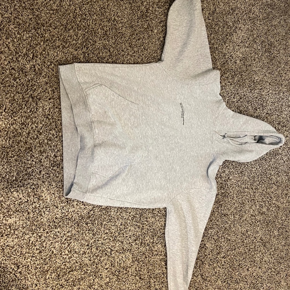 pretty little thing hoodie size medium gray